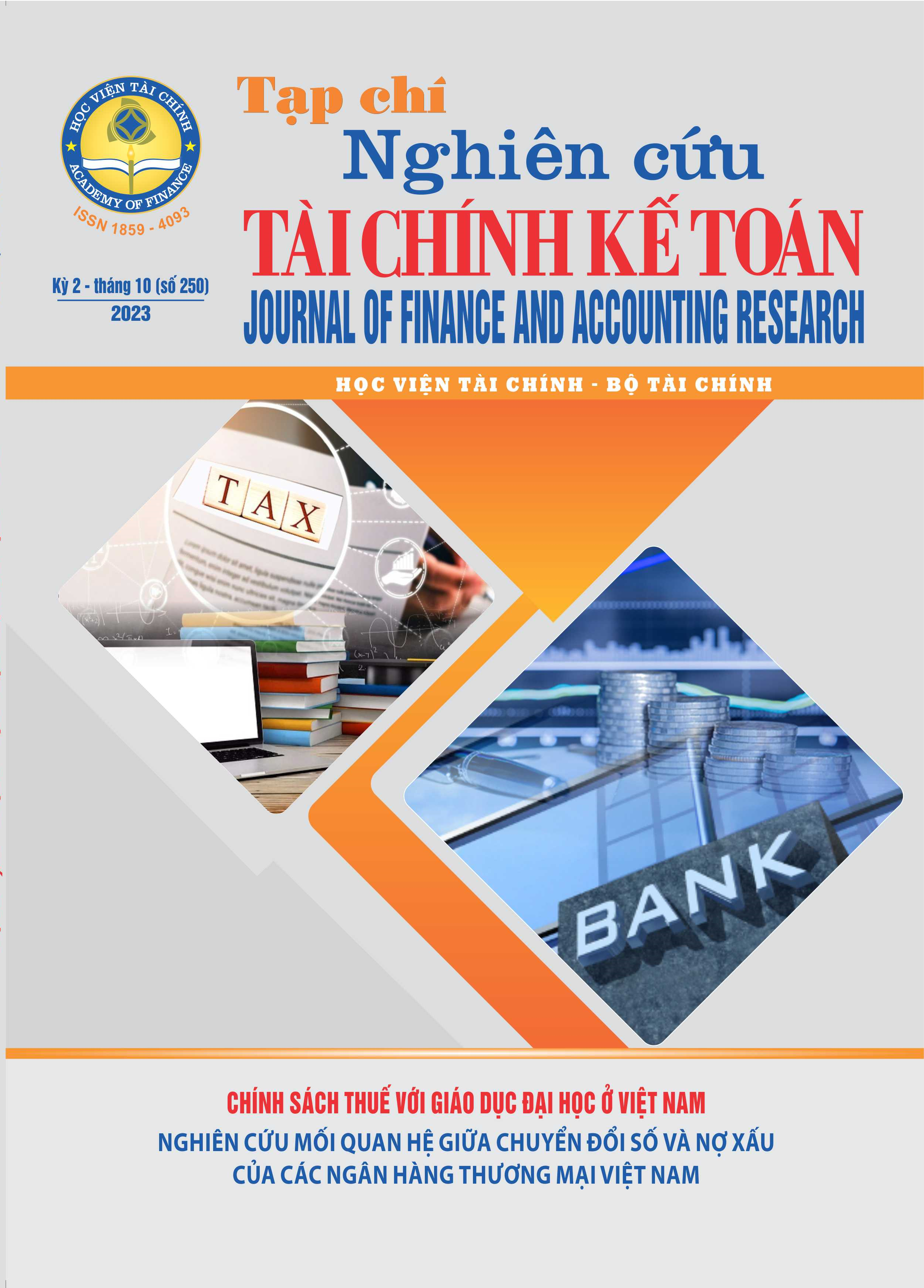 Tạp chí Nghiên cứu Tài chính Kế toán (Kỳ 2 - T10 (250) 2023)
