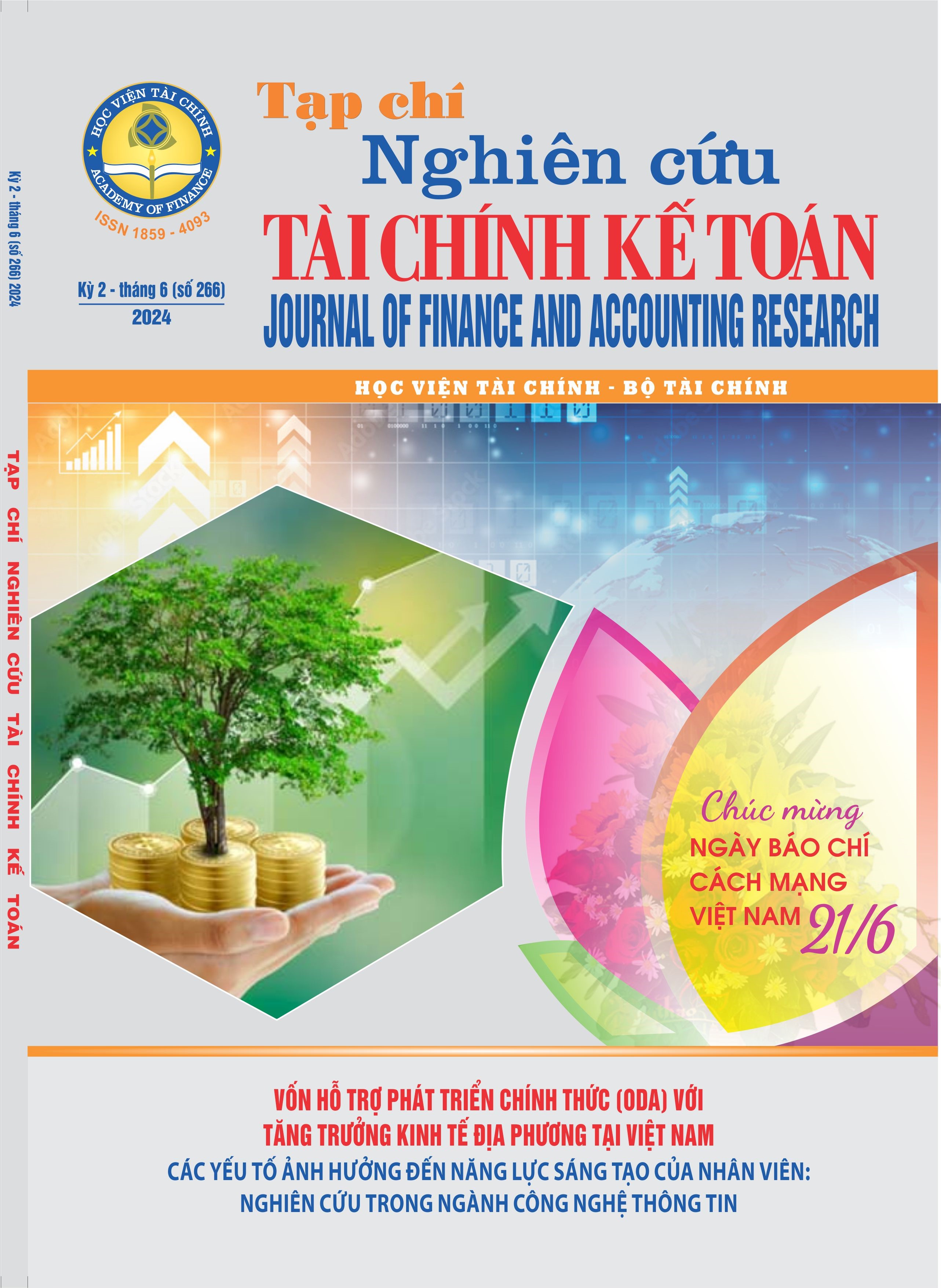 Tạp chí Nghiên cứu Tài chính Kế toán (Kỳ 2 - T6 (266) 2024)